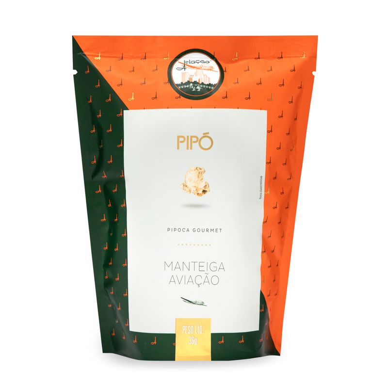 Pipoca Salgada Pipo gourmet Manteiga Aviacao 36g (7898953538250)