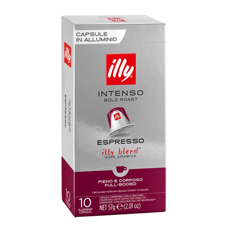 Cápsula de café illy espresso intenso 10 un (8711000847152)