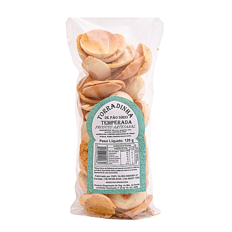 Torradinha Pão Sírio V L Temperada 120g (7898420001058)