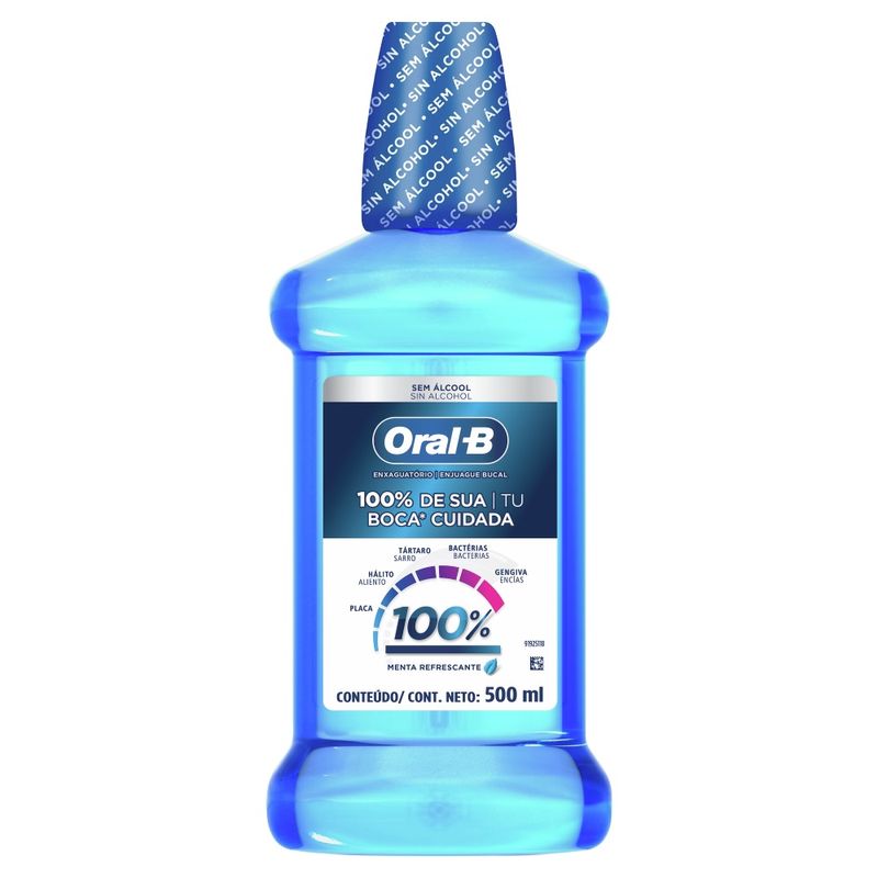 Antisséptico Bucal Oral B 100 500ml (7500435183499)