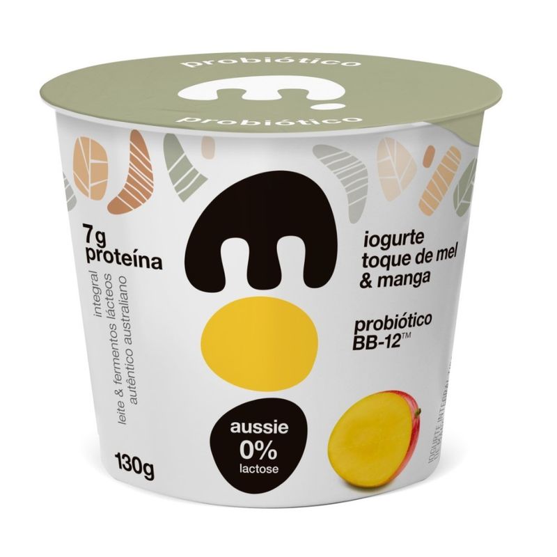 Iogurte Tipo Australiano Moo Sem Lactose Mel e Manga 130g (7898964946365)
