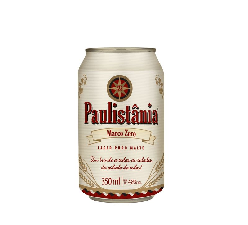 Cerveja Paulistânia Puro Malte Lata 350ml (7898933034970)