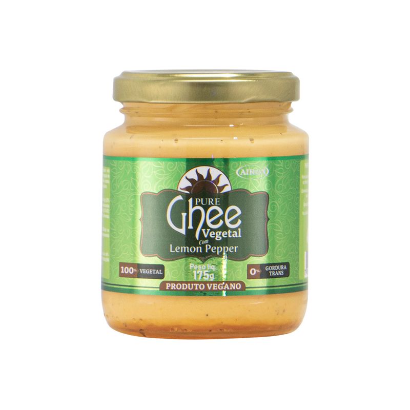 Manteiga Vegetal Puro Ghee Lemon Pepper 175g (7898268910581)