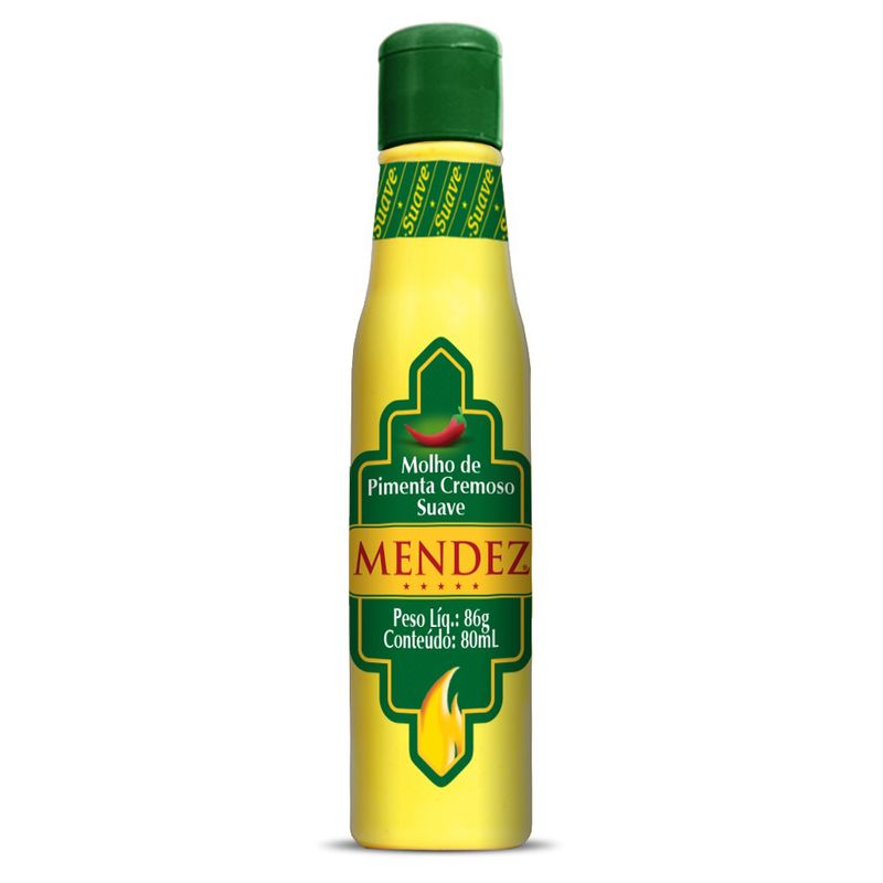 Molho Pimenta Cremoso Mendez 80ml Suave (7898943849120)