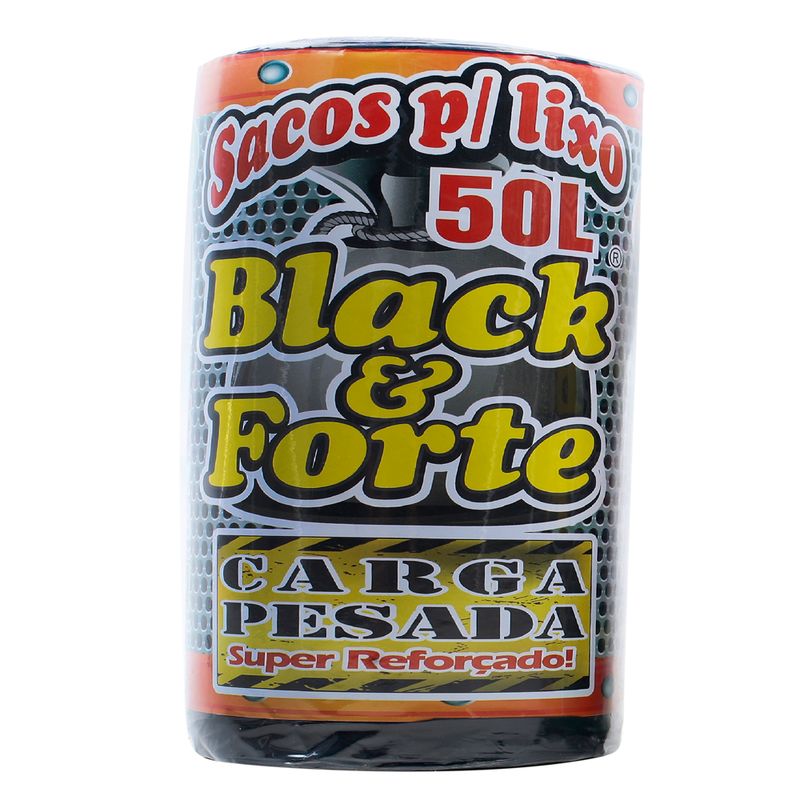 Saco Lixo Black E Fort 50L Com 50 Reforçado (7897895800449)