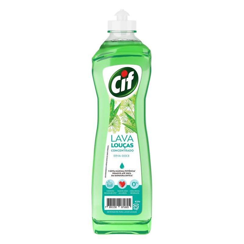 Lava louças Cif Concentrado de Erva Doce 420ml (7891150071605)