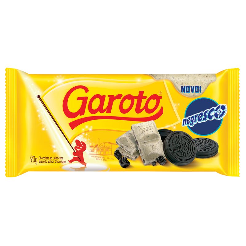 Chocolate Garoto 90g Tab Bco Negresco (7891008166330)