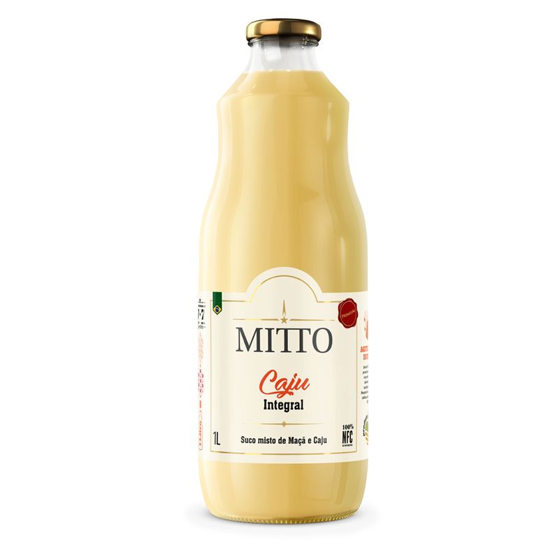 Bebida Com Suco Mitto Caju 1L (7897372187896)