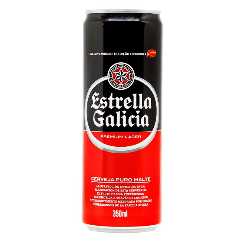 Cerveja Estrella Galicia Lata 350ml (7898953990072)