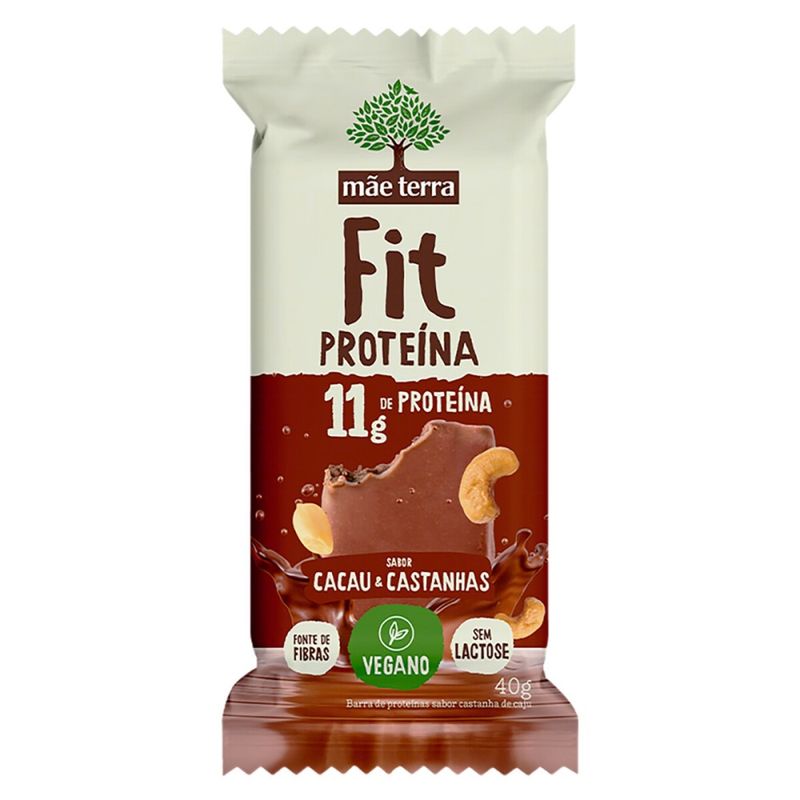 Barra de Cereal Mãe Terra Cacau e Castanhas 11g (7891150084346)
