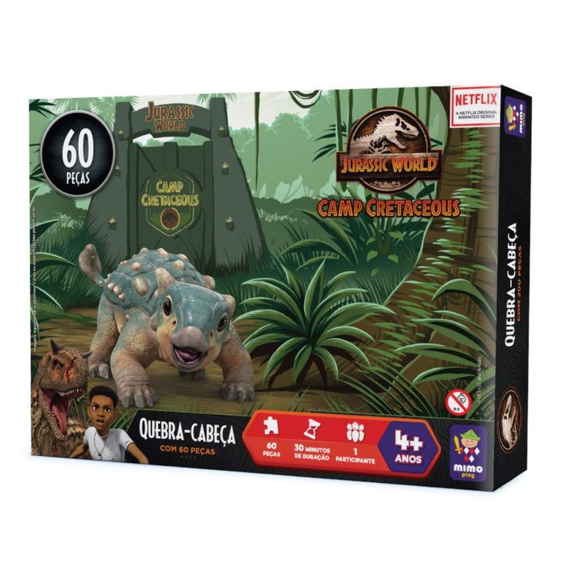 Brinquedo Quebra-cabeça Jurassic World 60pcs Camp Cretaceous (7899347620537)