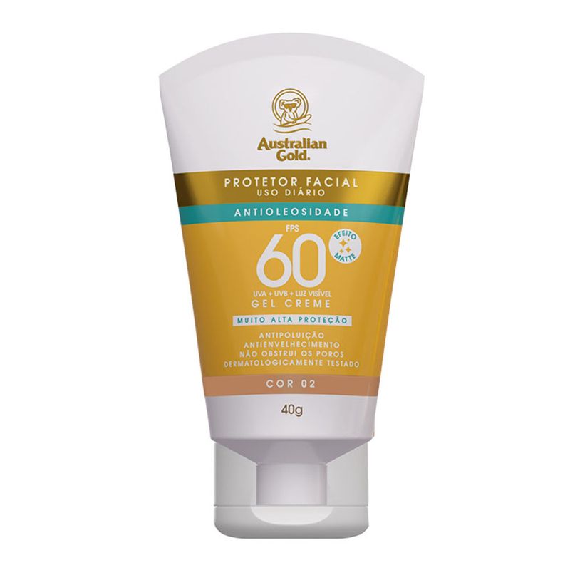 Protetor Solar Australian Gold Fps60 Cor 2 40g (7891033812837)