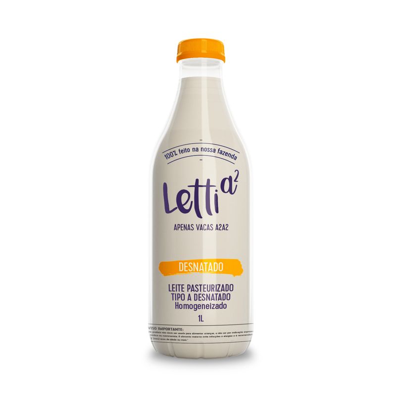 Leite Letti Desnatado Pasteurizado 1L (7898925856276)