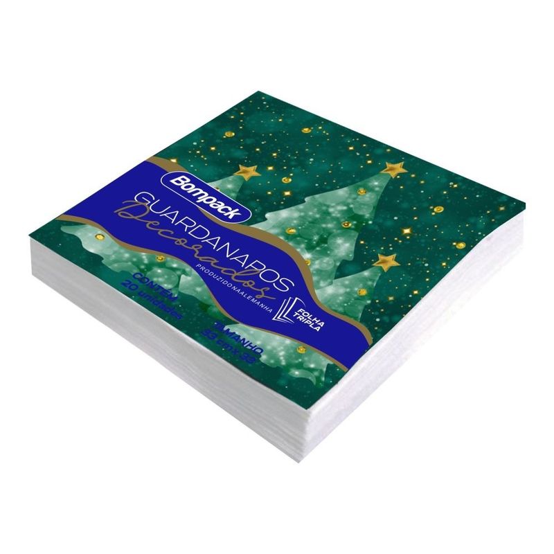 Guardanapo de Papel Bompack Estampado Natal (7898182806021)