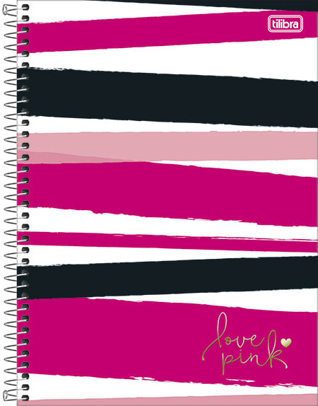 Caderno Universitário Capa Duro Tilibra 16m 256f Love Pink (7891027304928)