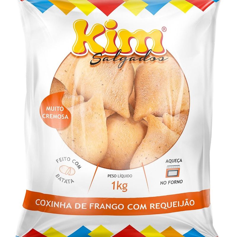 Salgado Coxinha Frango com Requeijão 1kg (7898666470038)