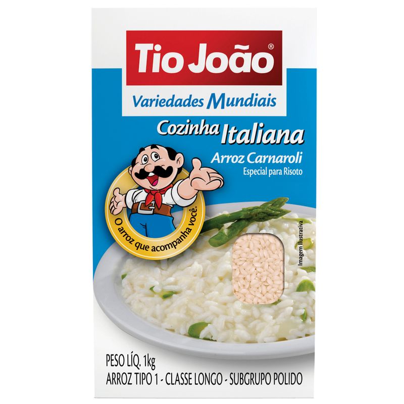 Arroz de cozinha italiana Tio João 1kg (7893500019213)
