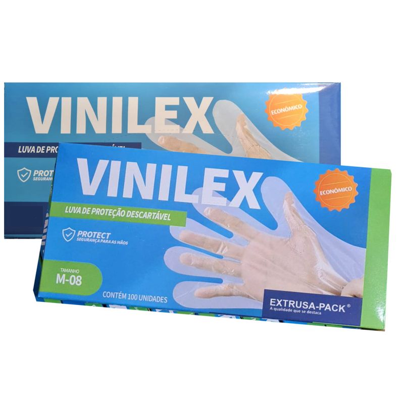 Luva Descartável Vinilex Tam M Cx20x100Unid (7898578190888)