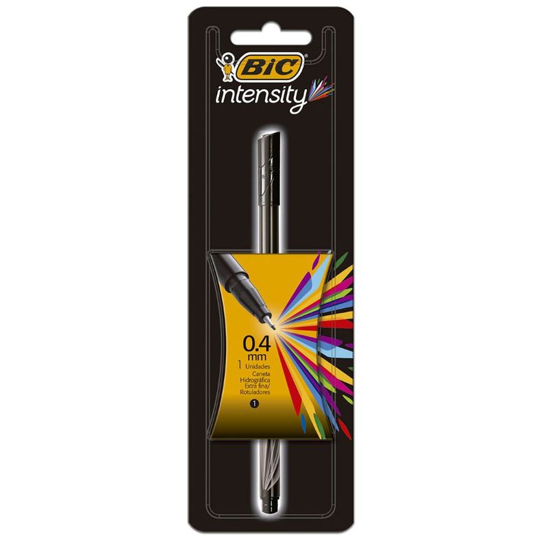 Caneta Bic Intensity 0.4 Preta Unidade (7501843500144)