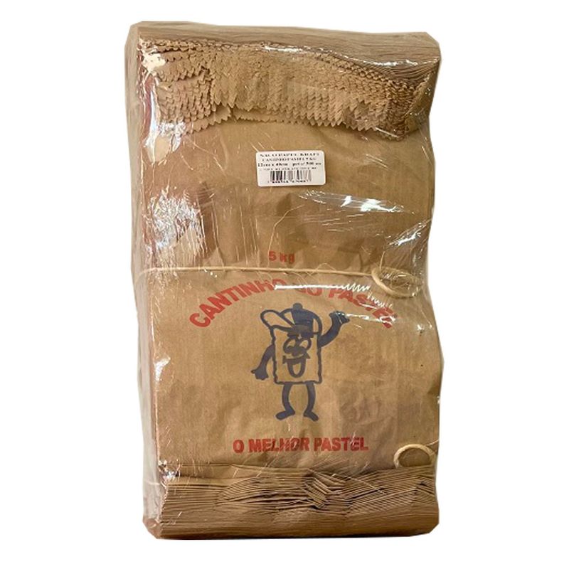 Sacso de papel Cantinho do Pastel 5kg (7898516670687)