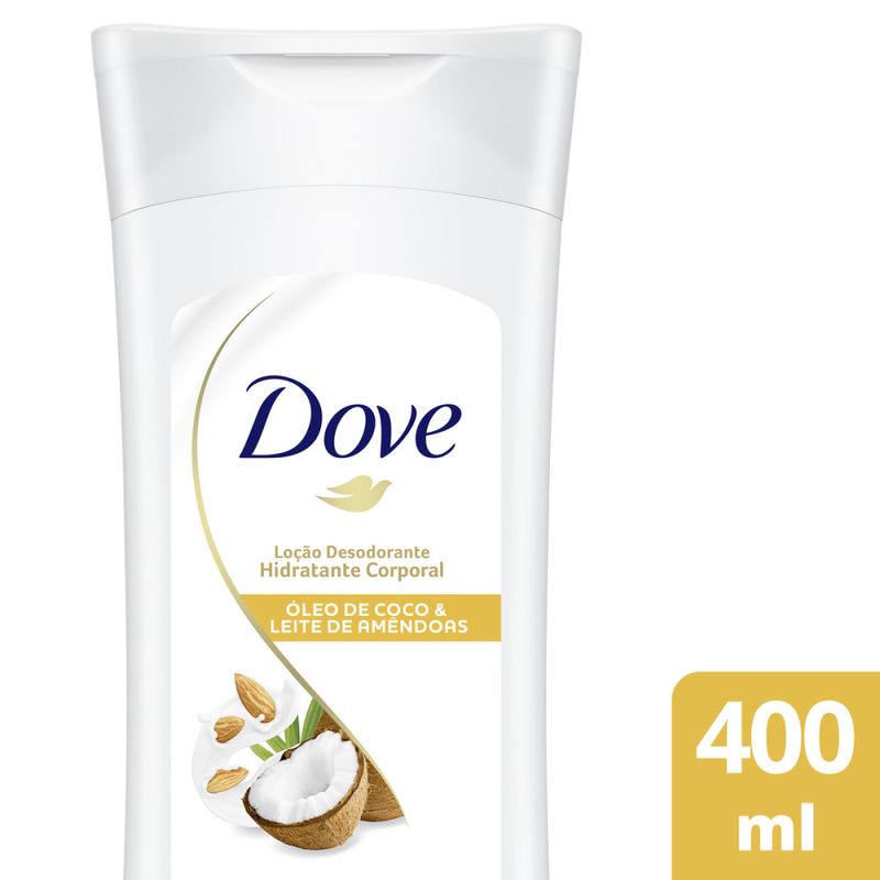 Loção hidratante de Coco Dove 400ml (7891150077669)