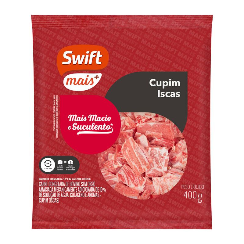 Carne Bovina Cupim Swift 400g Iscas (7899567297243)