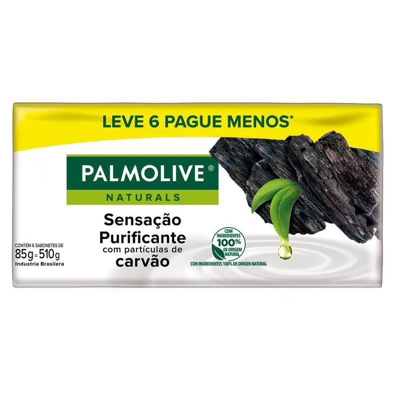 Sabonete em Barra Palmolive Naturals Sensação Purificante 6 unidades de 85g Leve Mais Pague Menos (7509546660981)
