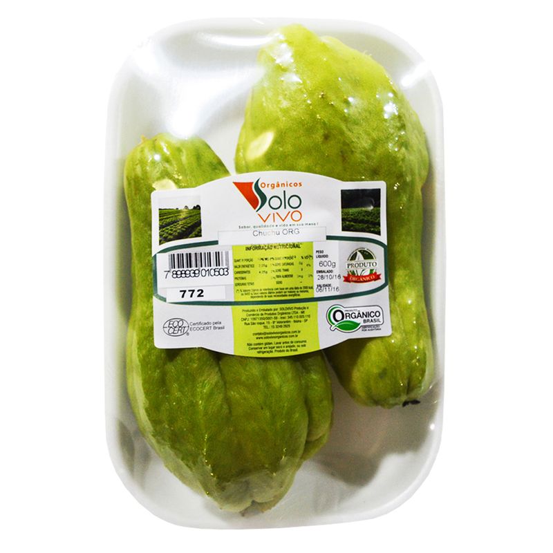 CHUCHU ORGANICO SOLO VIVO 600G (7898939010503)