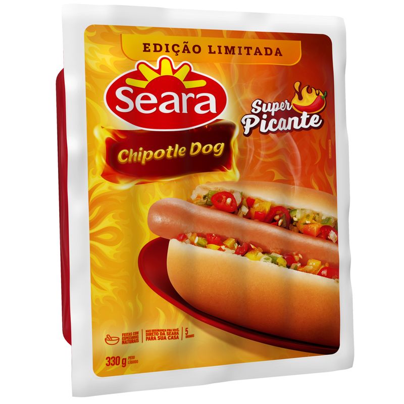 Salsicha chipotle dog Seara 330g (7894904262625)