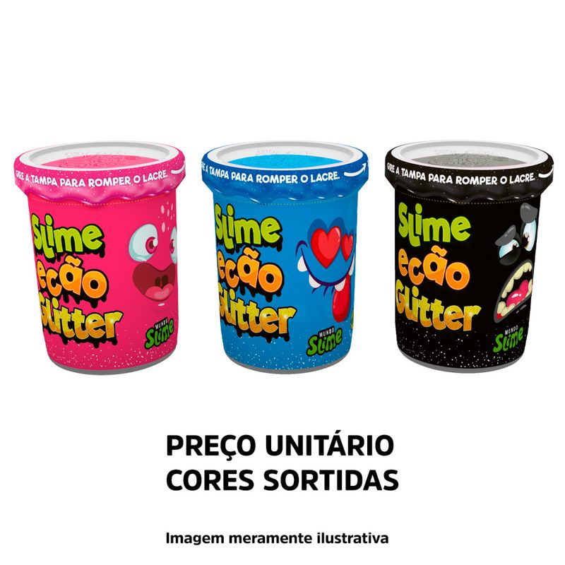 Brinquedo Geléia Slime Ação Glitter (7908084701185)