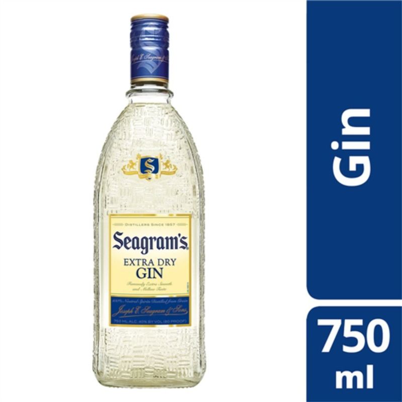 Gin Seagram S 750ml Dry (7891050003300)