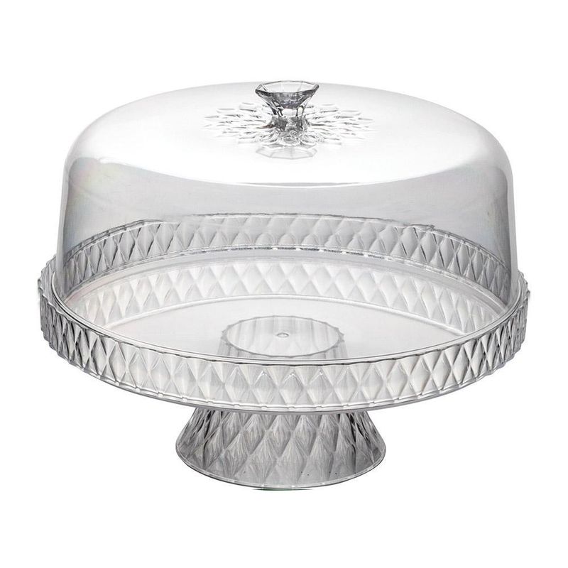 Boleira Plástica Plasútil Glamour Com Pé Cristal (7899808872017)