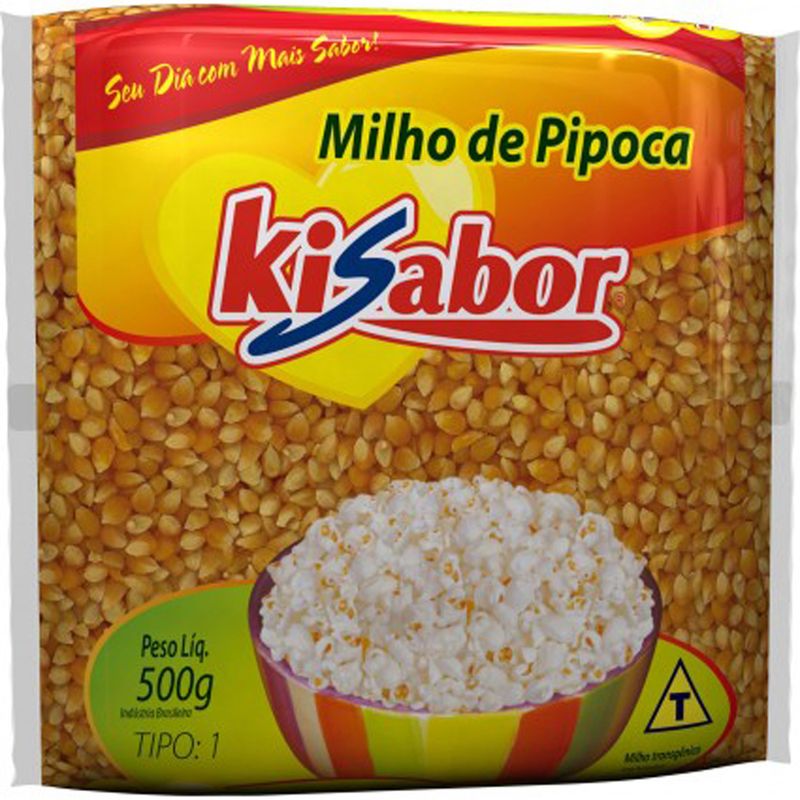 Milho de pipoca Kisabor 500g (7898416522093)
