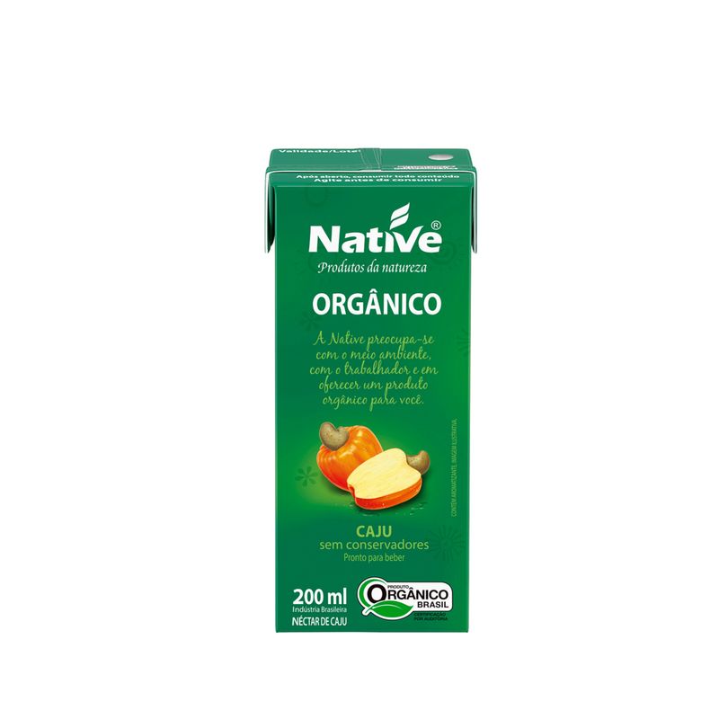 Suco Pronto Native Orgânico Caju 200ml (7898206502182)