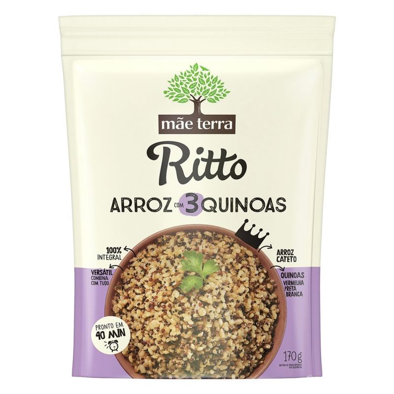 Ritto Mãe Terraarroz Com 3 Quinoas 170g (7891150080058)