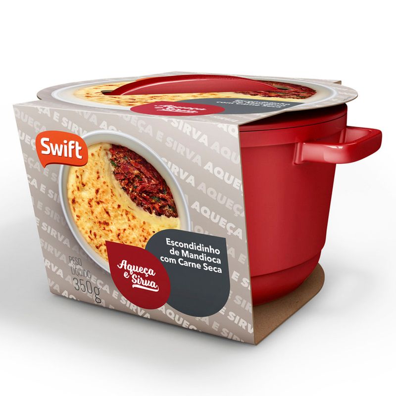 Prato Pronto Swift 350g Escondidinho Mandioca Carne Seca (7899567237430)