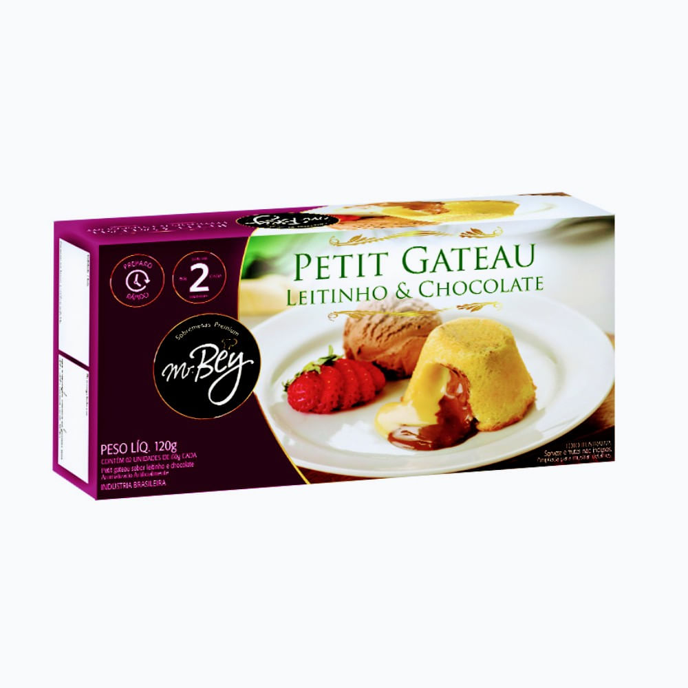 Petit Gateau Mr Bey 120g Leitinho Chocolate Supermercado Savegnago