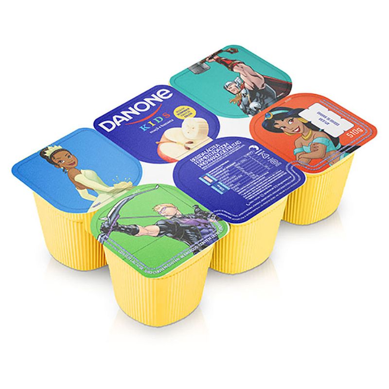 Iogurte Polpa Danone Kids Banana E Maçã 510g (7891025121657)