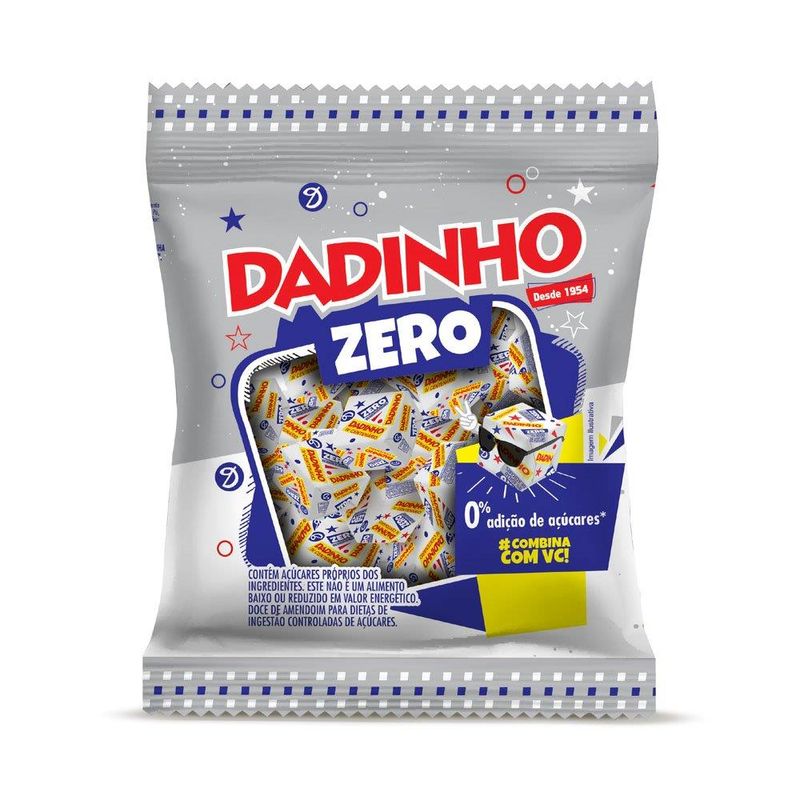 Bala Dadinho Zero 90g Tradicional (7898530842114)