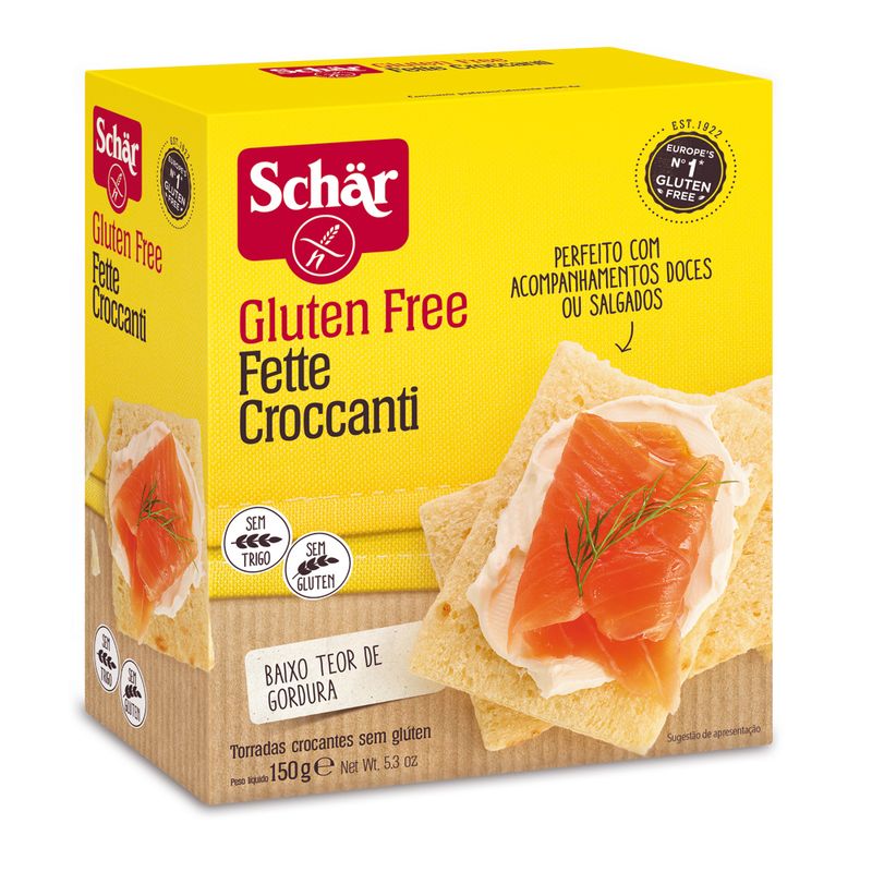 Torrada Fette Schar 150g Integral Sem Glutem Sem Lactose (8008698015346)