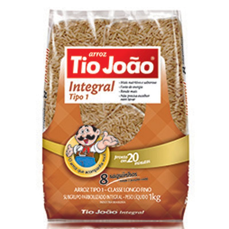 Arroz integral tipo 1 Tio João 1kg (7893500050742)