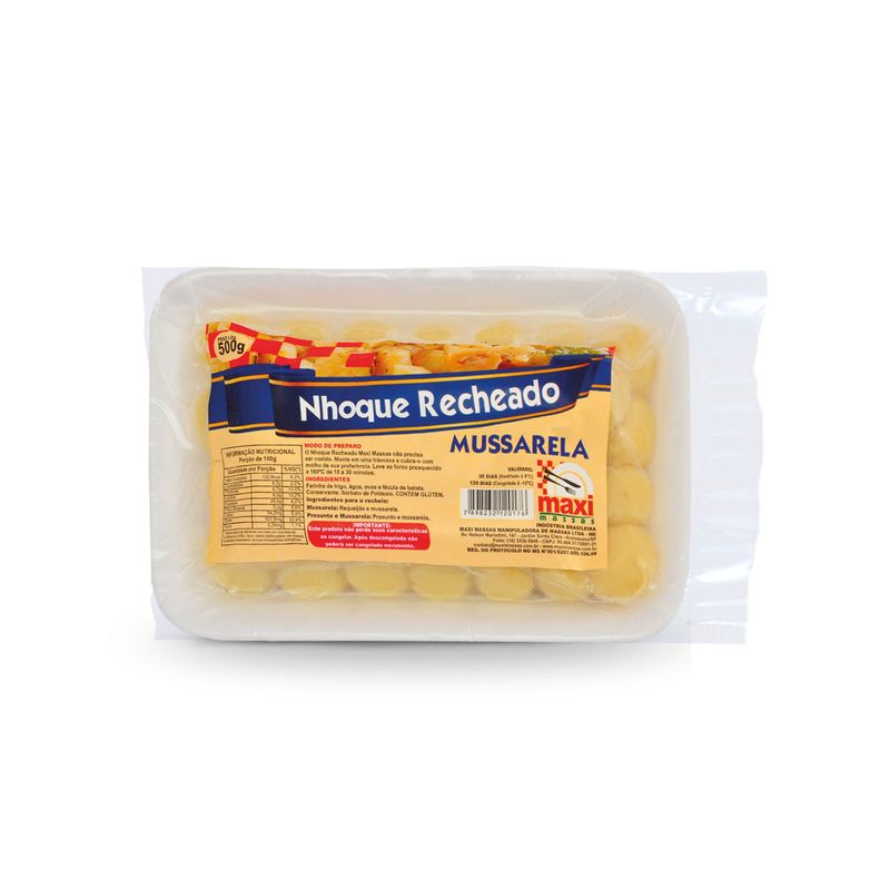 Massa Nhoque Maxi Massas Mussarela 500g (7898232120176)