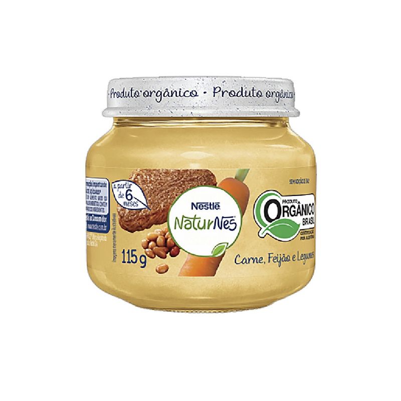 Papinha Nestlé Carne, Feijao e Legumes 115g (7891000332764)