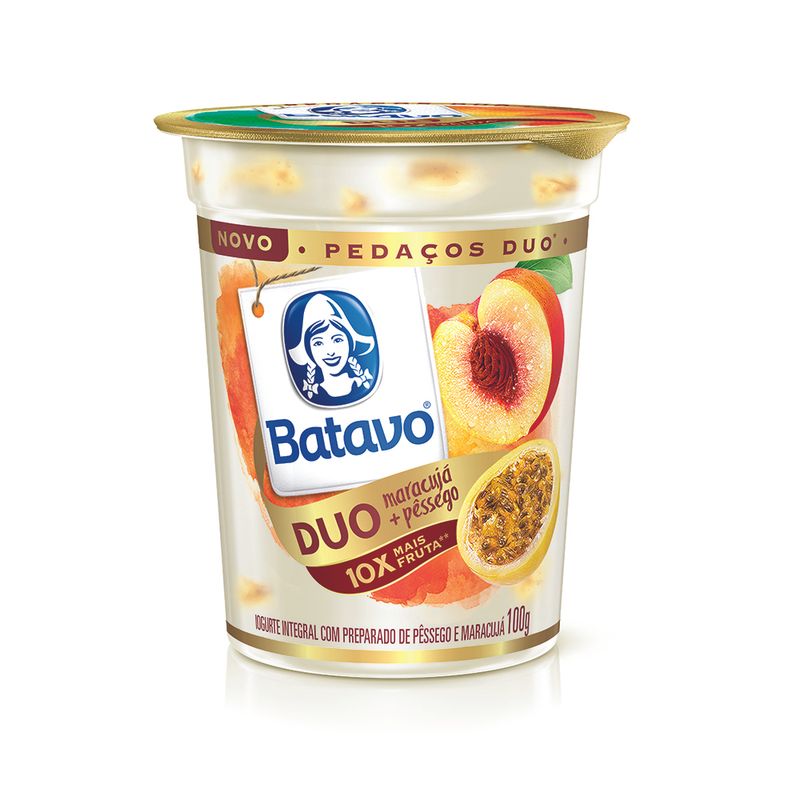 Iogurte Pedaco Batavo Duo Maracuja Pessego 100g (7891097103162)