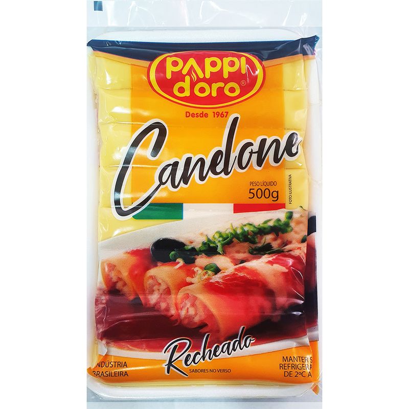 Massa Canelone Pappi Doro 500g (7898121240305)