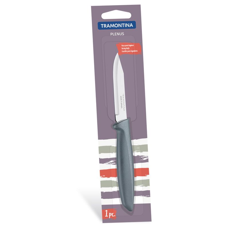 Faca Legumes Tramontina Inox Plenus Cinza (7891112224964)