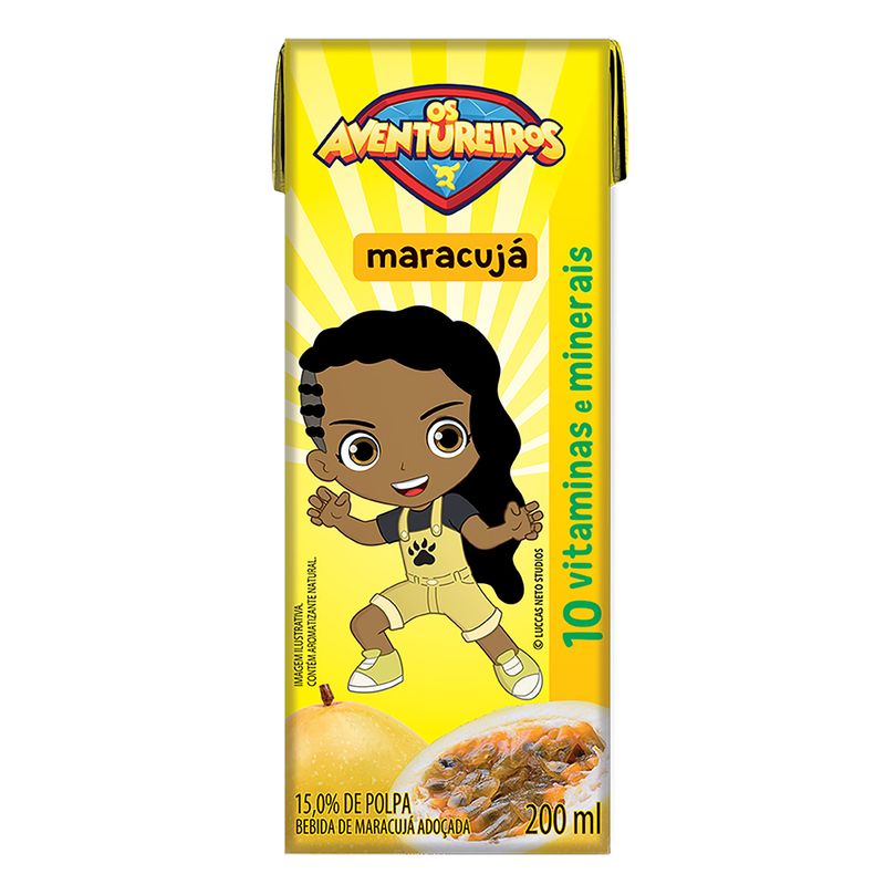 Bebida Com Suco Aventureiros Maracujá 200ml (7898966688201)