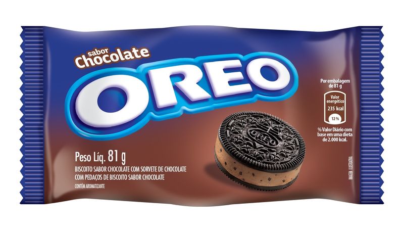Sorvete Nestlé 81g Oreo Com Biscoito Chocolate (7899975801612)