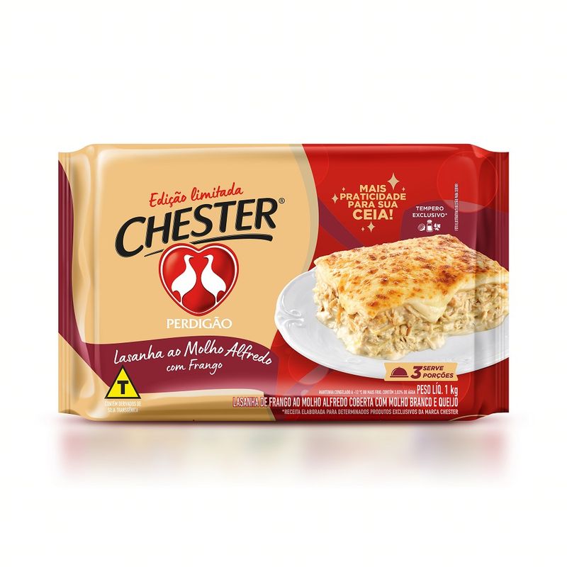 Lasanha Perdigão Chester Molho Alfredo 1kg (7891515576028)