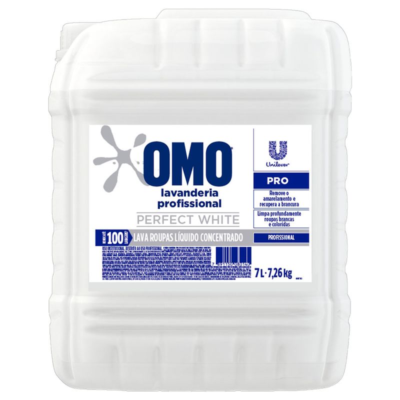 Lava Roupa Líquido Omo Perfect White 7L (7891150080140)